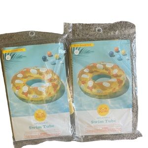 Sun Squad …A set of Inflatable Swim Tube  Pineapple